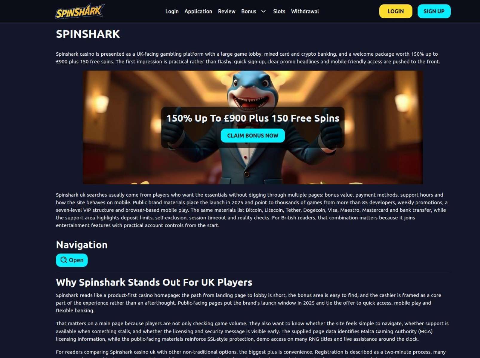 Spinshark Registration In The UK: Sign-Up And Verification Steps 1 Spinshark Registration In United Kingdom: Step-By-Step Sign-Up And Verification