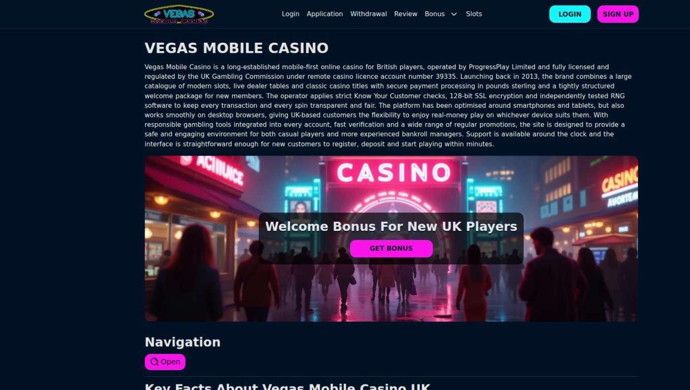 Vegas Mobile Casino Registration Steps For UK Players 1 Vegas Mobile Casino Registration Steps For Players In The United Kingdom