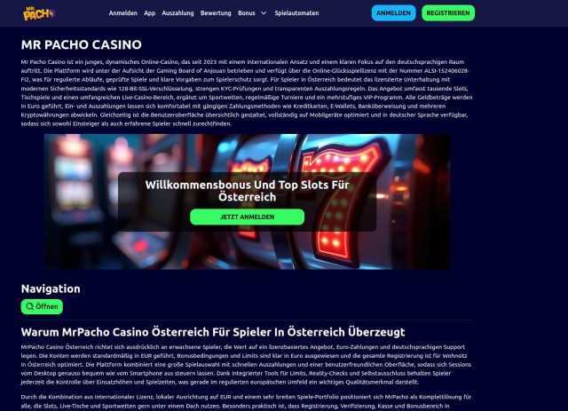 Mr Pacho Casino Registration In Austria: Steps, Verification And Setup 1 Mr Pacho Casino Registration In Austria: Steps, Verification, And Account Setup