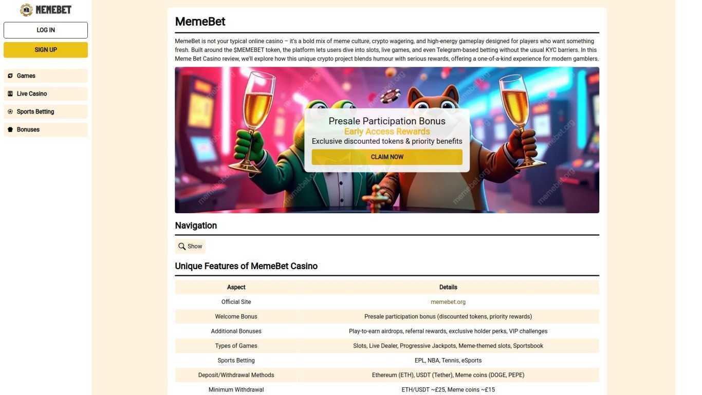 MemeBet Casino In United Kingdom: Key Pros, Cons, And Who It Suits