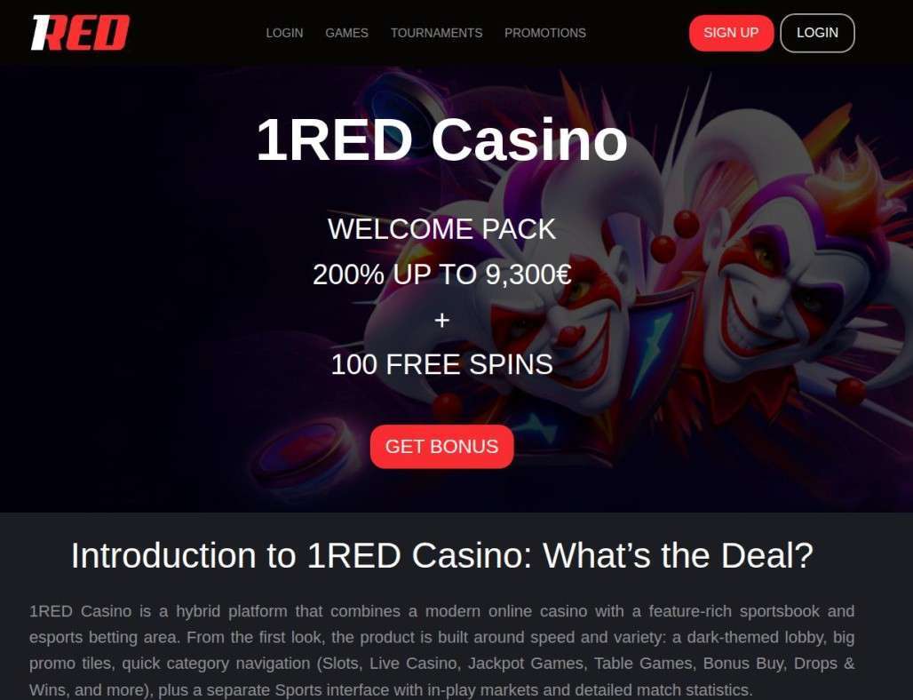 1RED Casino No Deposit Bonus Options For The United Kingdom: What To Expect