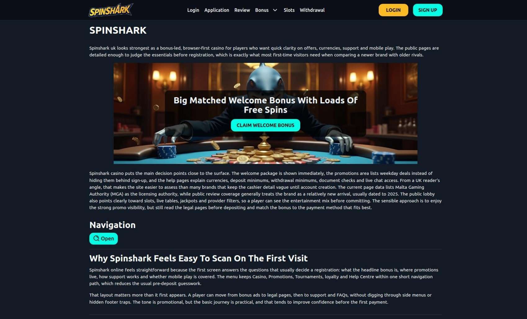 Spinshark Registration Steps For UK Players 1 Spinshark Registration Steps For Players In United Kingdom