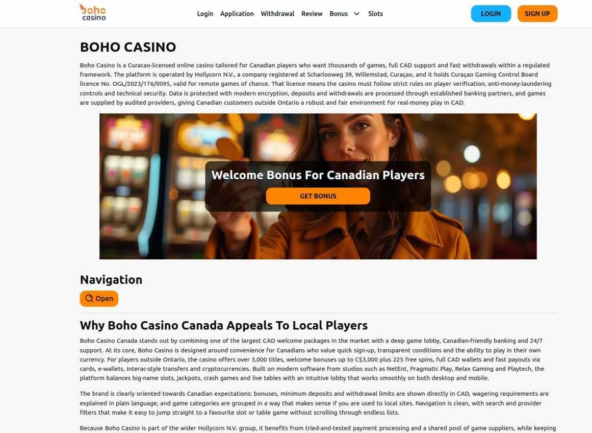 How To Redeem A Boho Casino Bonus Code In Canada  