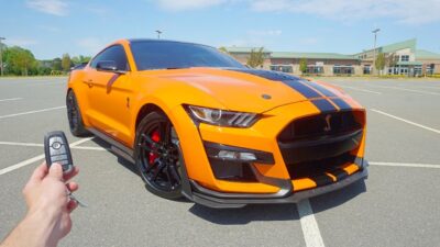 2020 Ford Mustang Shelby GT500: Start Up, Exhaust, Burnout, Test Drive and Review
