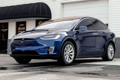 Tesla Model X (Blue) Window Tinting