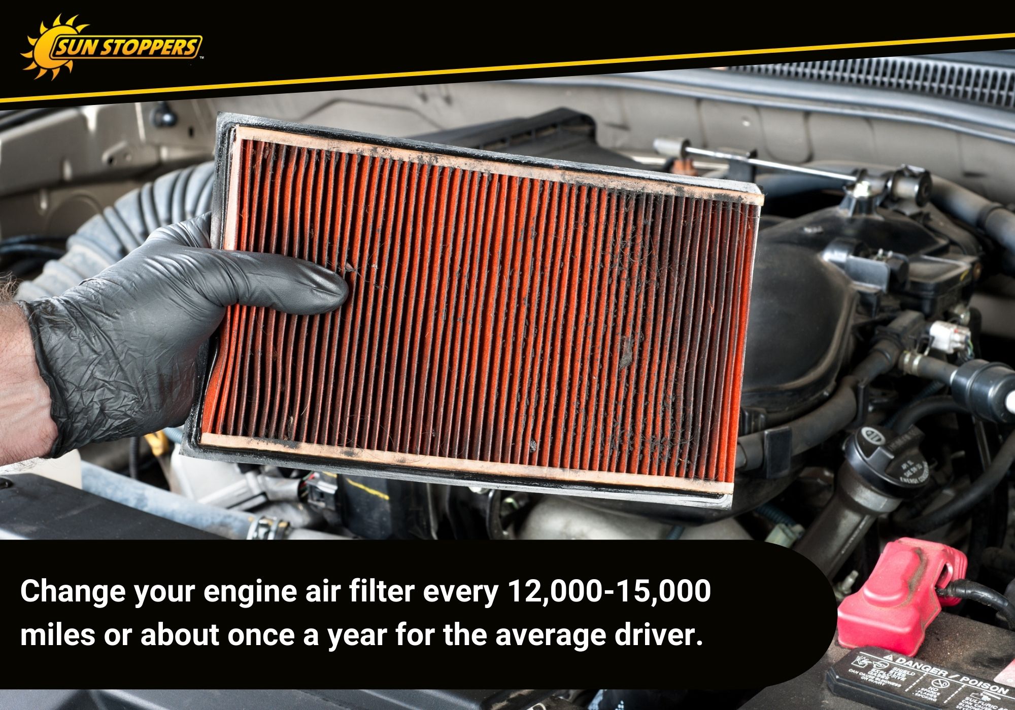 Engine air filter maintenance