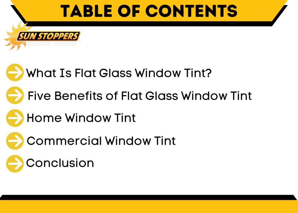 Flat Glass Window Tint 2