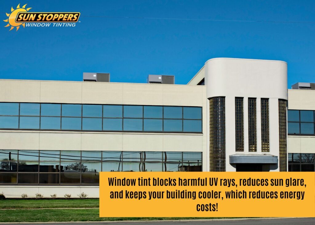 office tint blocks UV rays
