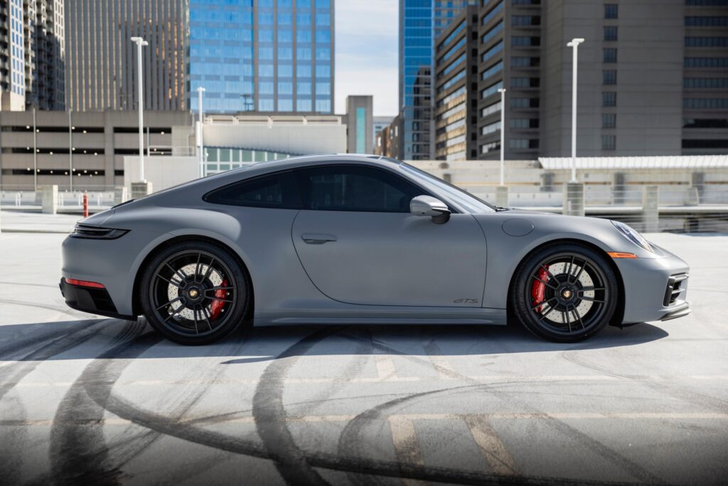 Fresh auto window tint on porsche by sun stoppers