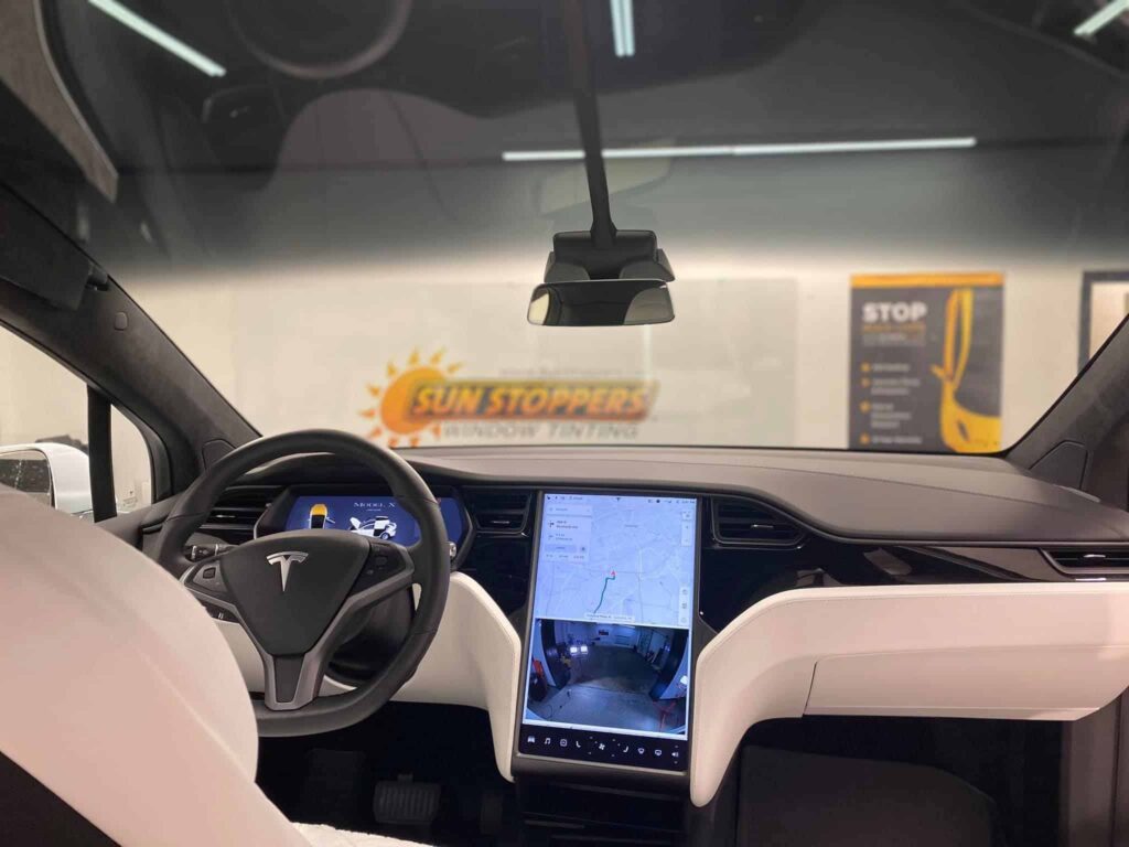 a Tesla with new paint protection