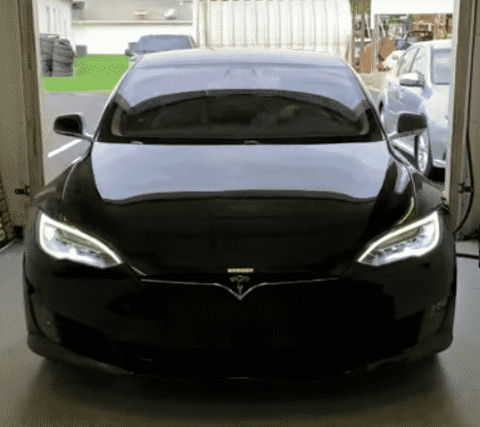 Tesla Model 3 with finished window tint