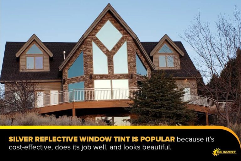 silver reflective window tint is beautiful and affordable