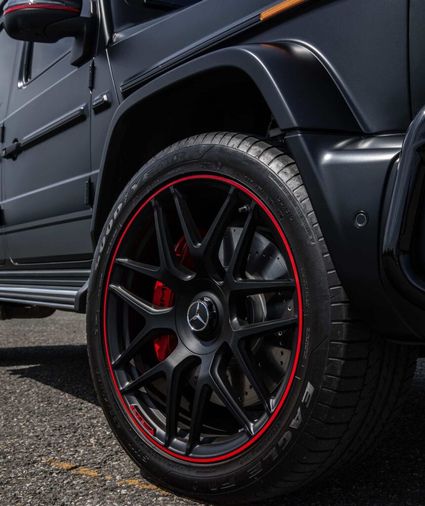 paint protection on a black pickup truck