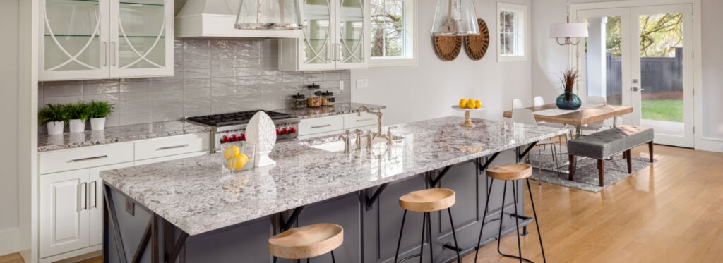 Home Kitchen with Frosted window film