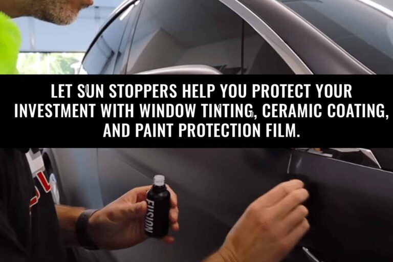 sun stoppers can install window tint ceramic coating and paint protection film