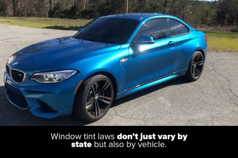window tint laws vary by vehicle type