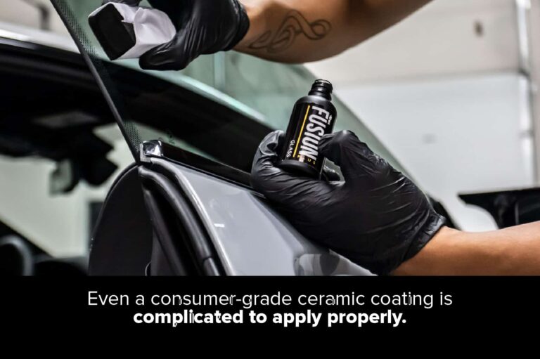 Ceramic coating is difficult to apply correctly