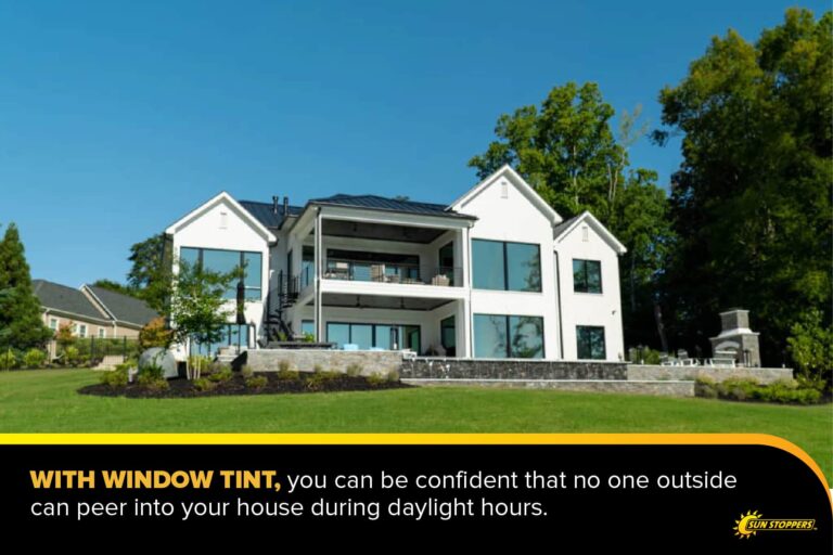 with window tint you can be confident no one can see in your house during the day