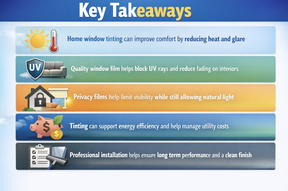 Top 5 Reasons to Tint Your Home Windows in 2026 2 Home window tinting benefits overview